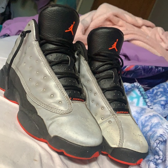 Reflective grey Retro 13s - Picture 2 of 6